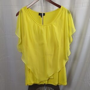 AB Studio Bright Yellow Women's Blouse